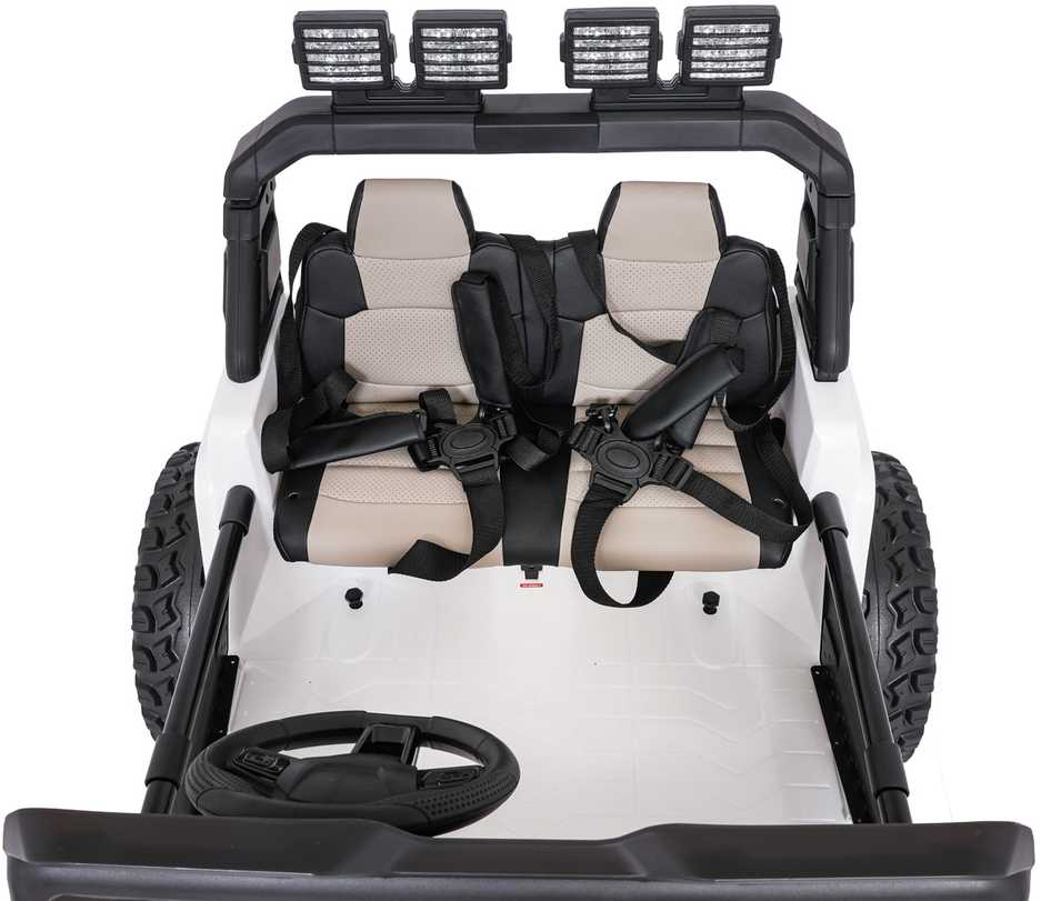 Keičiamo dydžio Extreme Sport 4x4 visureigis Baltas