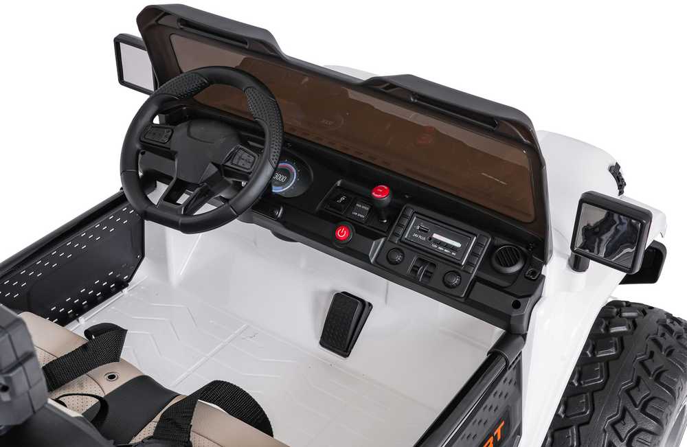 Keičiamo dydžio Extreme Sport 4x4 visureigis Baltas
