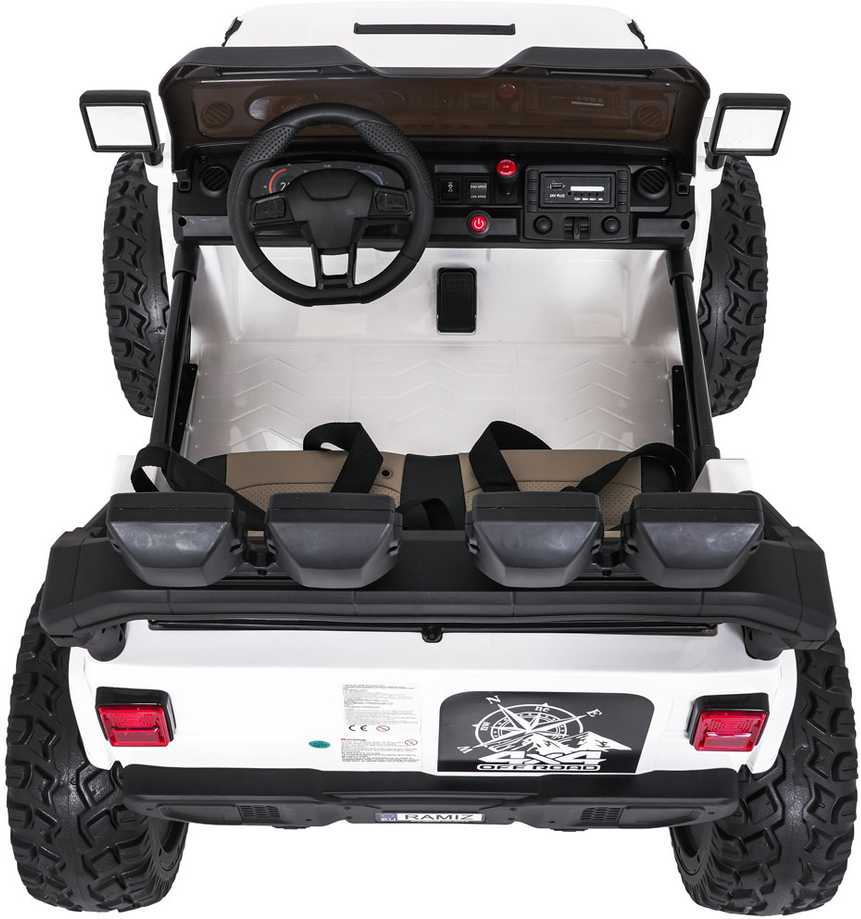 Keičiamo dydžio Extreme Sport 4x4 visureigis Baltas