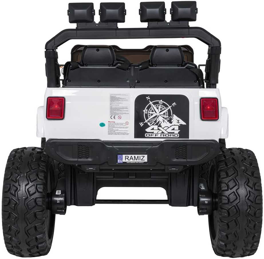 Keičiamo dydžio Extreme Sport 4x4 visureigis Baltas
