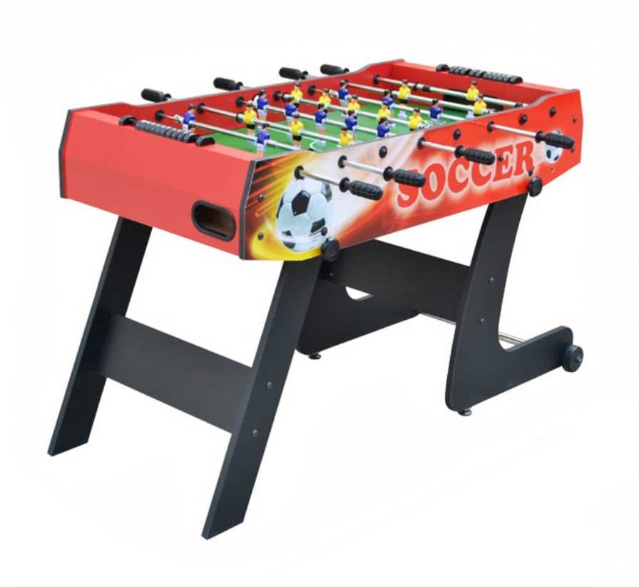 Ramiz Futbolo stalas sulankstomas raudonas 121x60 cm