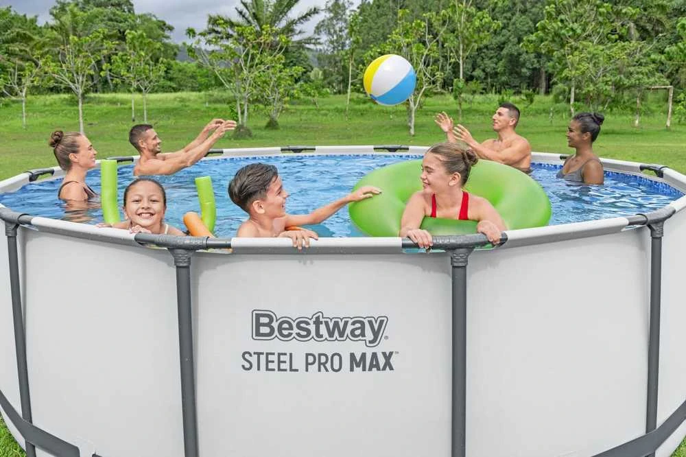 Rėminis baseinas 13 FT 396 x 122 cm plieno Pro Max BESTWAY