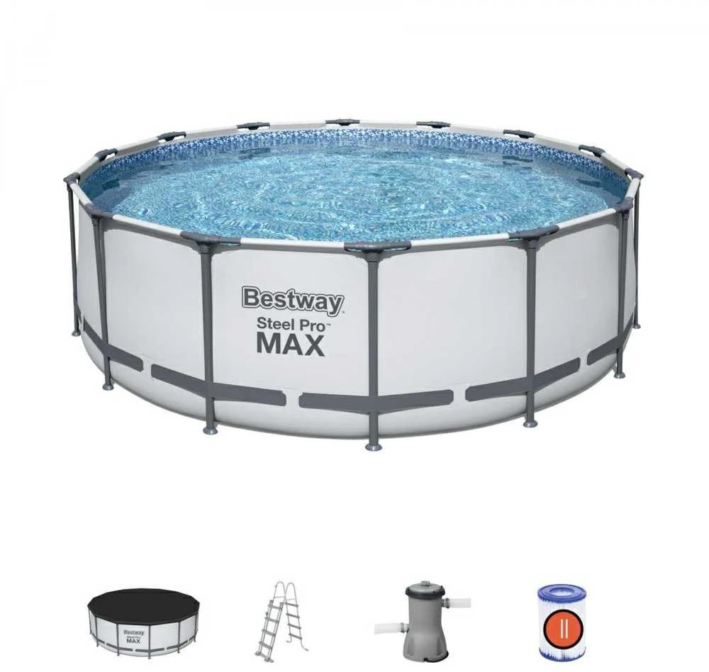 Rėminis baseinas 14 FT 427 x 122 cm STEEL PRO MAX BESTWAY