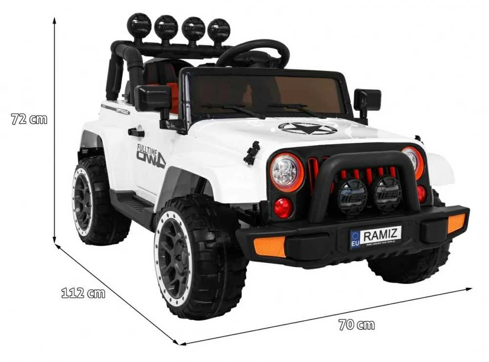 Ramiz Elektromobilis Full Time 4WD 4x4, Baltas