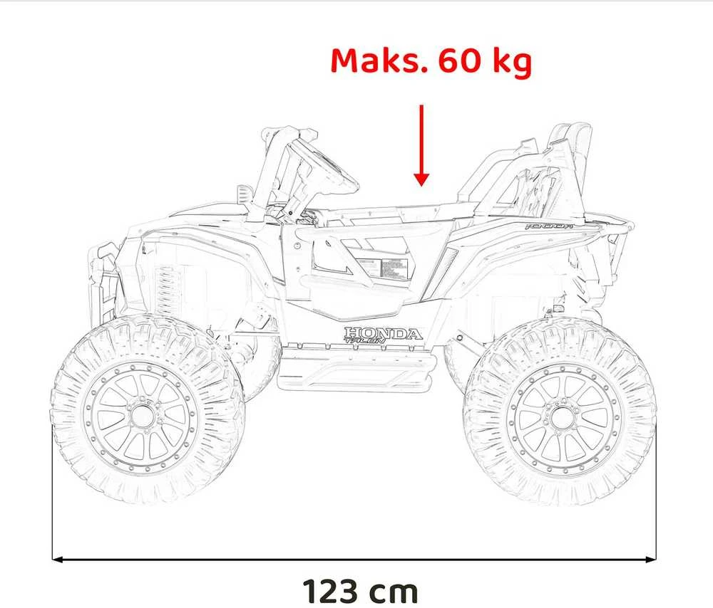 Ramiz Elektromobilis HONDA 4x4, Žalias