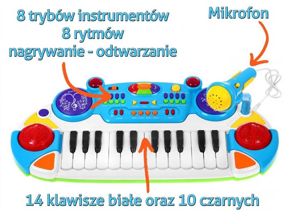 Vaikų klaviatūra 2 oktavų