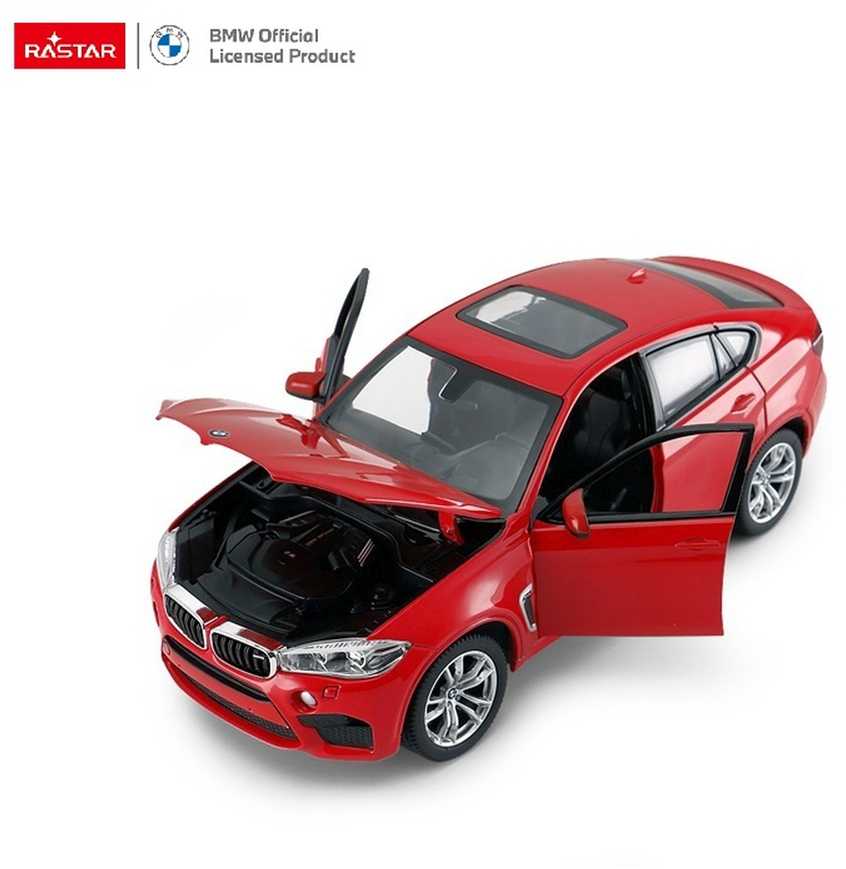 Autko Metalowe 1:24 BMW X6M Raudona RASTAR