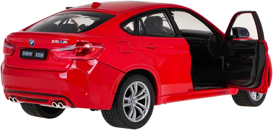 Autko Metalowe 1:24 BMW X6M Raudona RASTAR