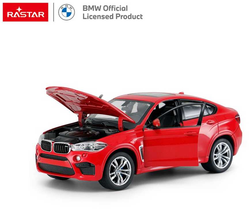 Autko Metalowe 1:24 BMW X6M Raudona RASTAR