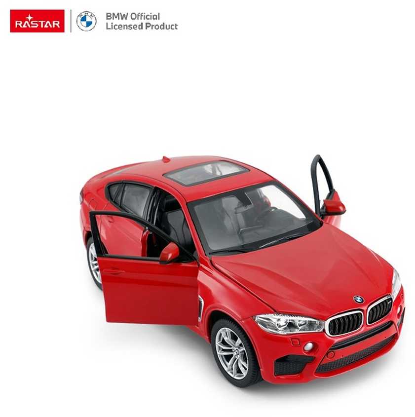 Autko Metalowe 1:24 BMW X6M Raudona RASTAR