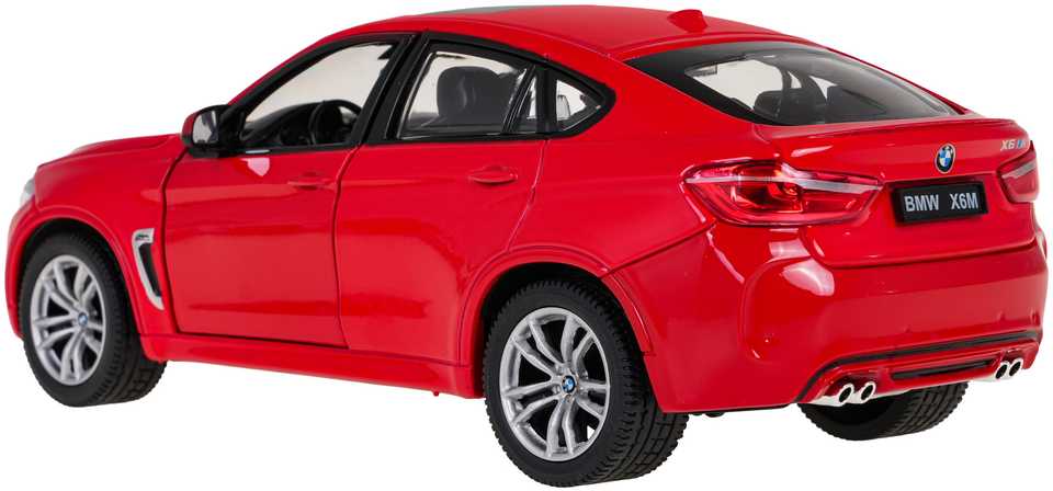 Autko Metalowe 1:24 BMW X6M Raudona RASTAR