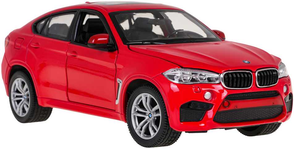 Autko Metalowe 1:24 BMW X6M Raudona RASTAR