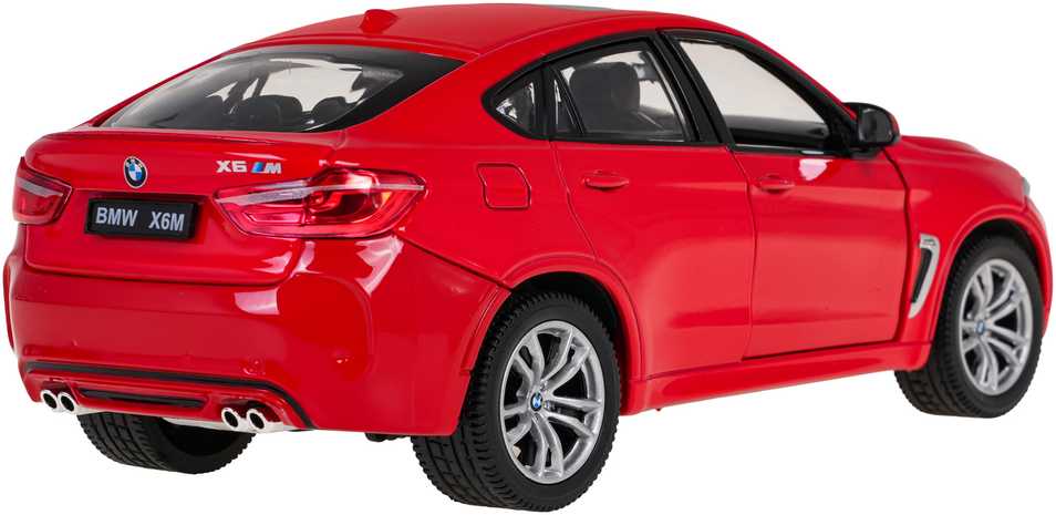 Autko Metalowe 1:24 BMW X6M Raudona RASTAR