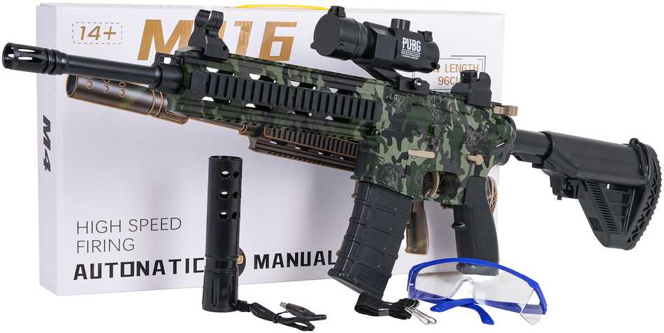 Ramiz M416 vandens želė kulkų šautuvas su priedais