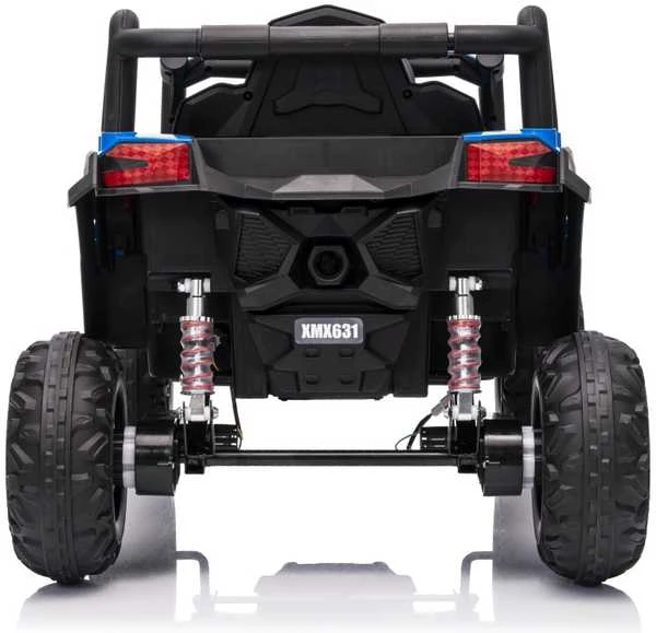 Vaikiškas elektrinis UTV-MX keturratis su 3 greičiais ir saugos mygtuku, nuo 3 metų