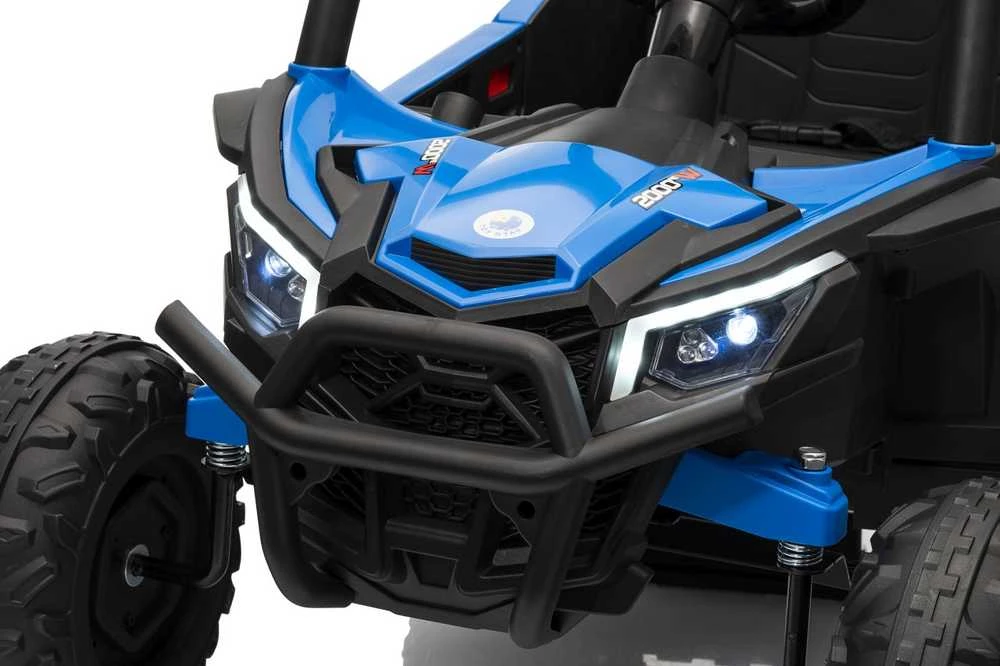 Vaikiškas elektrinis UTV-MX keturratis su 3 greičiais ir saugos mygtuku, nuo 3 metų