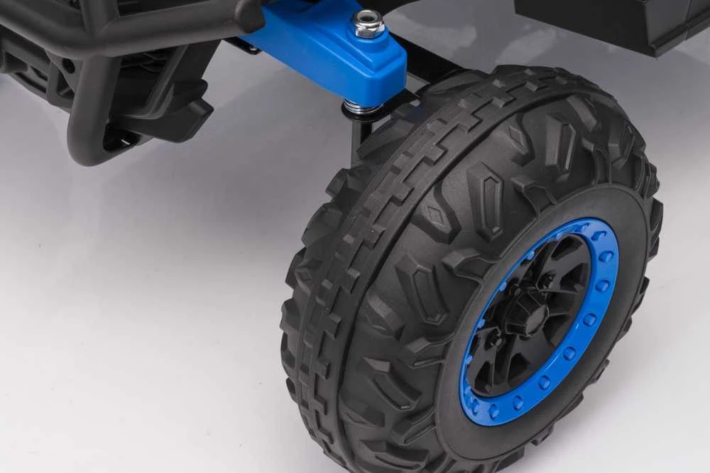 Vaikiškas elektrinis UTV-MX keturratis su 3 greičiais ir saugos mygtuku, nuo 3 metų