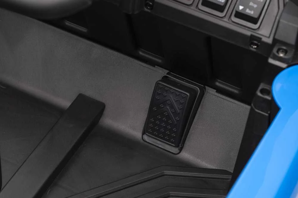 Vaikiškas elektrinis UTV-MX keturratis su 3 greičiais ir saugos mygtuku, nuo 3 metų