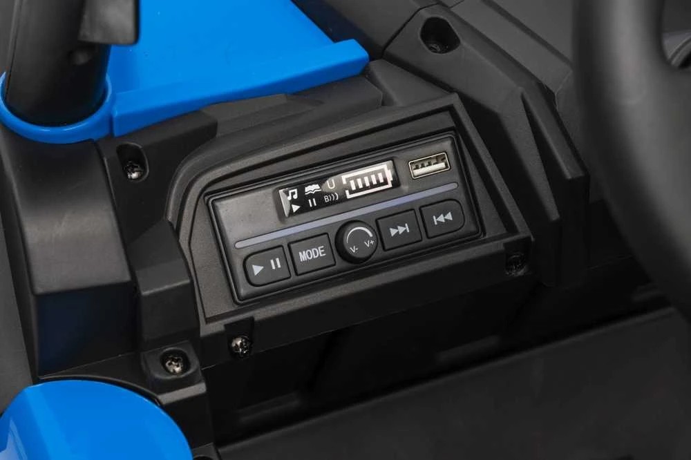 Vaikiškas elektrinis UTV-MX keturratis su 3 greičiais ir saugos mygtuku, nuo 3 metų