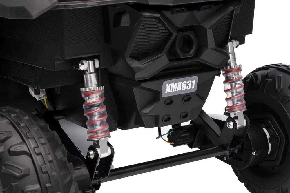 Vaikiškas elektrinis UTV-MX keturratis su 3 greičiais ir saugos mygtuku, nuo 3 metų