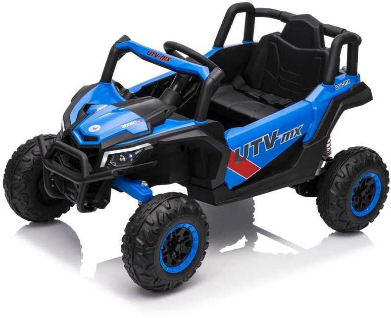 Vaikiškas elektrinis UTV-MX keturratis su 3 greičiais ir saugos mygtuku, nuo 3 metų
