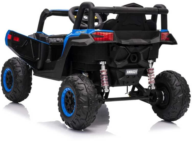 Vaikiškas elektrinis UTV-MX keturratis su 3 greičiais ir saugos mygtuku, nuo 3 metų
