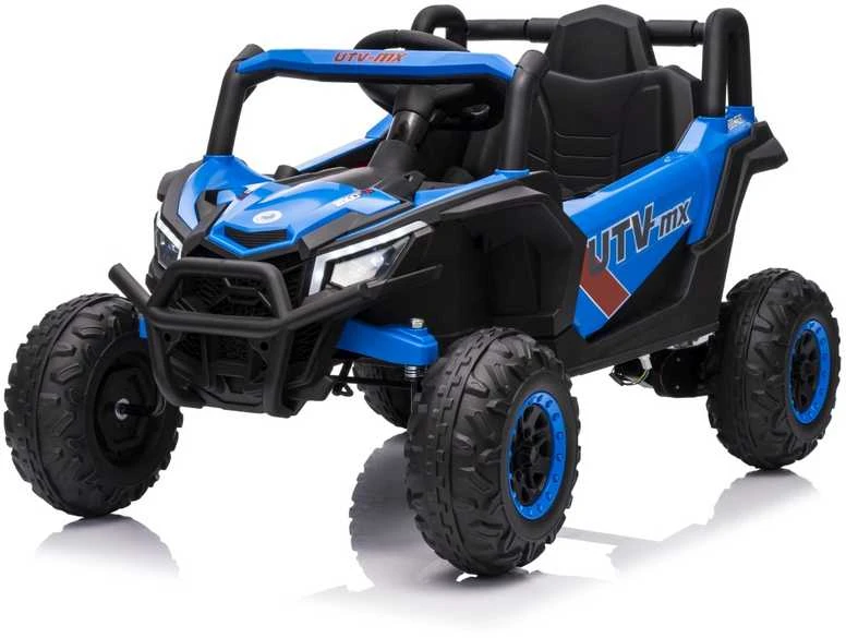 Vaikiškas elektrinis UTV-MX keturratis su 3 greičiais ir saugos mygtuku, nuo 3 metų
