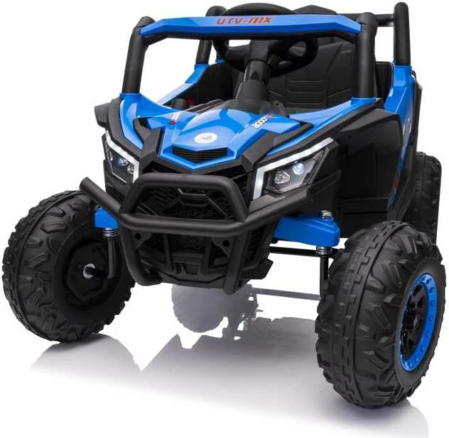 Vaikiškas elektrinis UTV-MX keturratis su 3 greičiais ir saugos mygtuku, nuo 3 metų