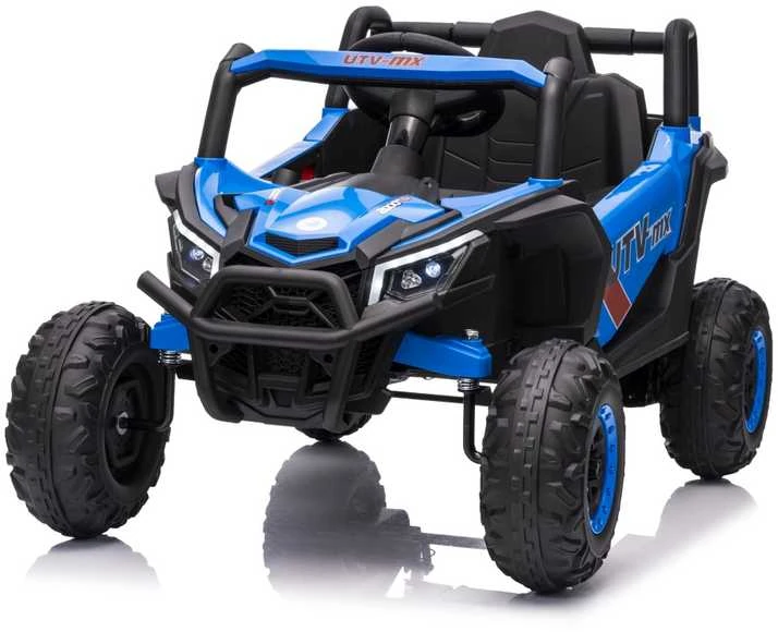 Vaikiškas elektrinis UTV-MX keturratis su 3 greičiais ir saugos mygtuku, nuo 3 metų