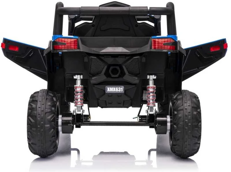 Vaikiškas elektrinis UTV-MX keturratis su 3 greičiais ir saugos mygtuku, nuo 3 metų