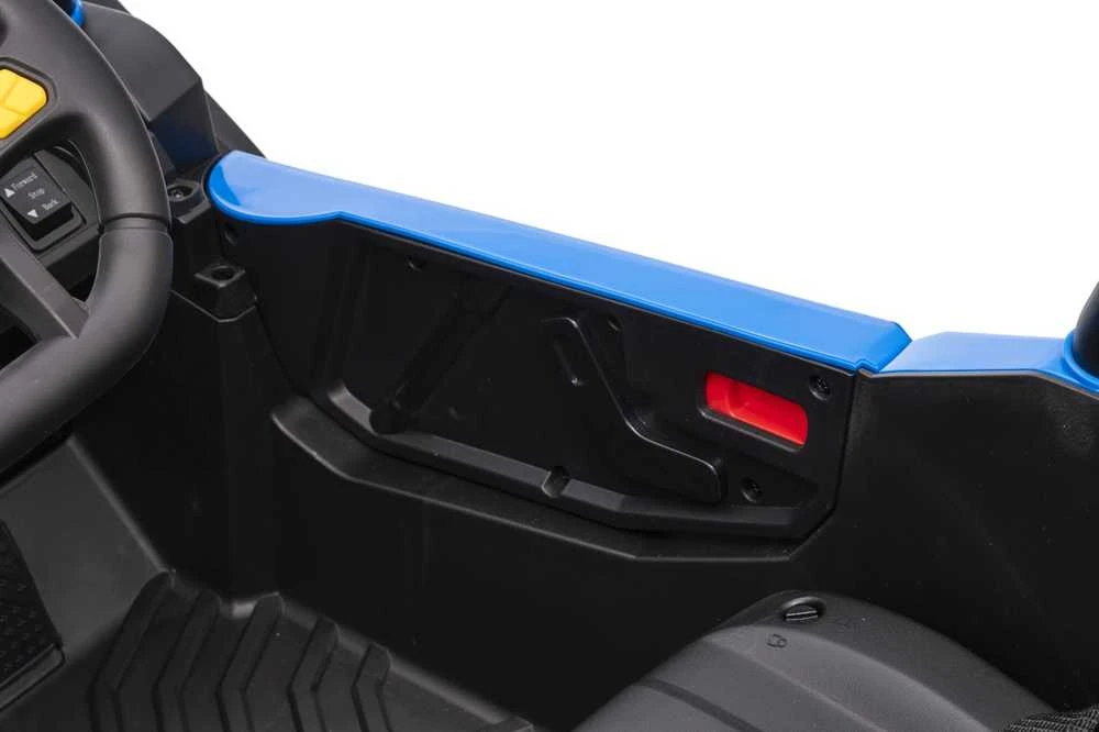 Vaikiškas elektrinis UTV-MX keturratis su 3 greičiais ir saugos mygtuku, nuo 3 metų