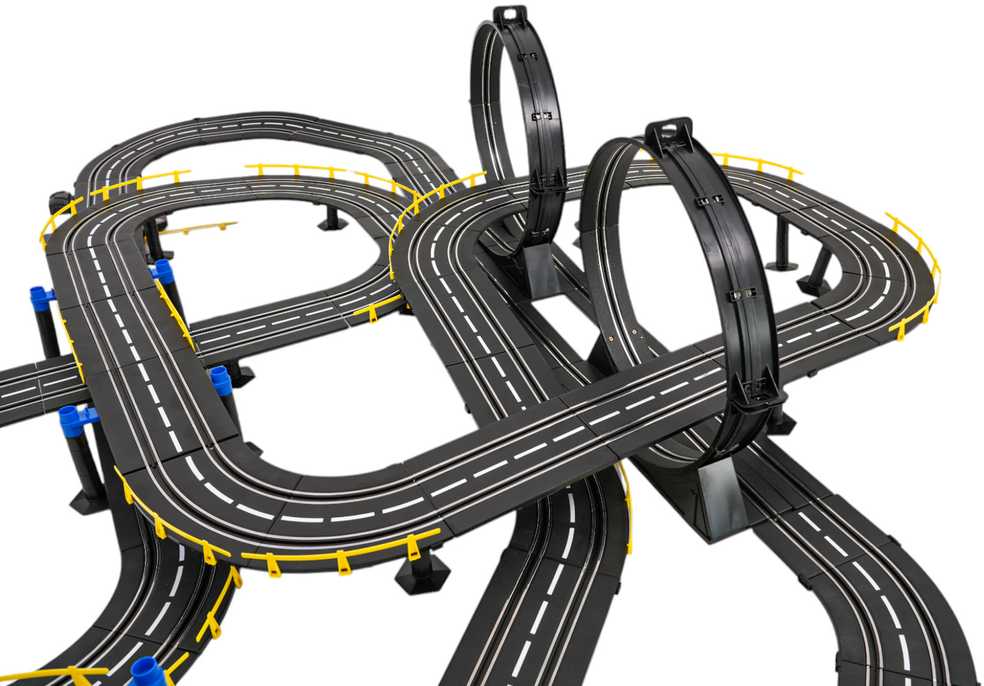 Lenktynių trasa Mega Track R/C su nuotoliniu valdymu