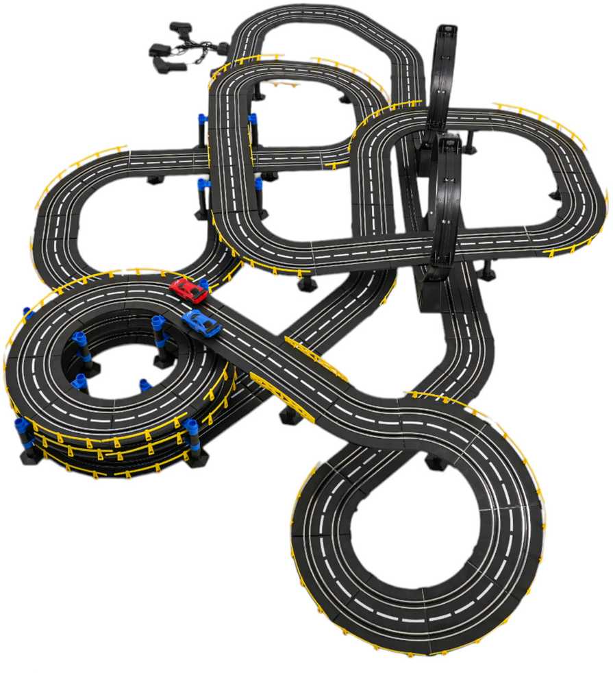 Lenktynių trasa Mega Track R/C su nuotoliniu valdymu