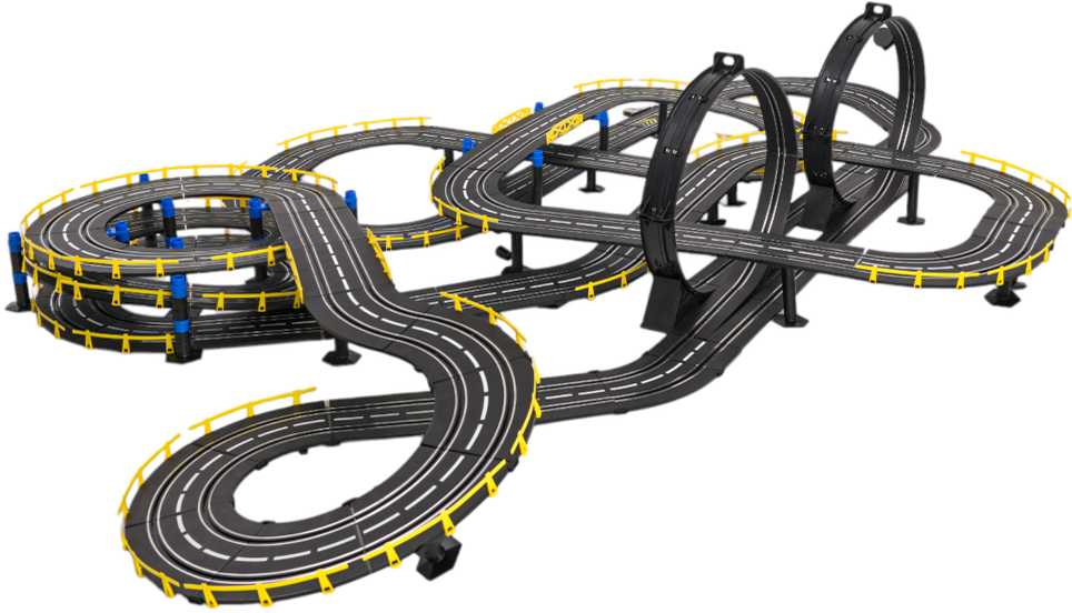 Lenktynių trasa Mega Track R/C su nuotoliniu valdymu