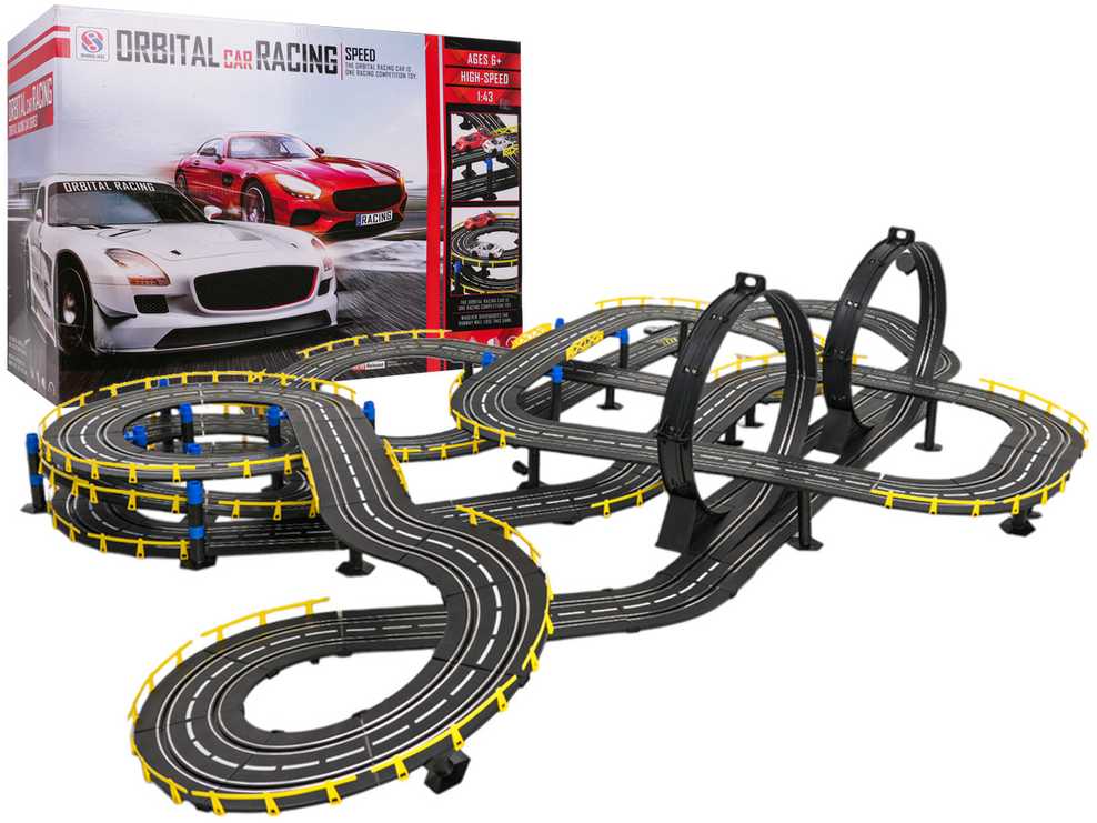 Lenktynių trasa Mega Track R/C su nuotoliniu valdymu
