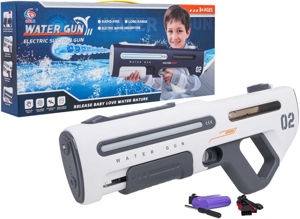 Vandens pistoletas MEGA baltas