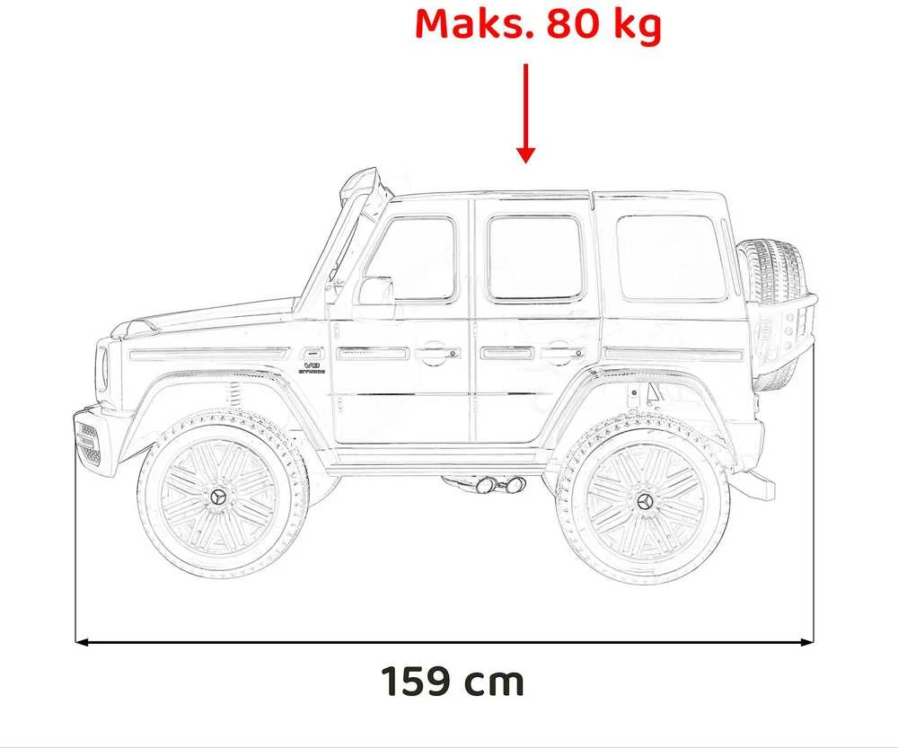 Ramiz Mercedes Benz G63 AMG XXL 24V 4x200W
