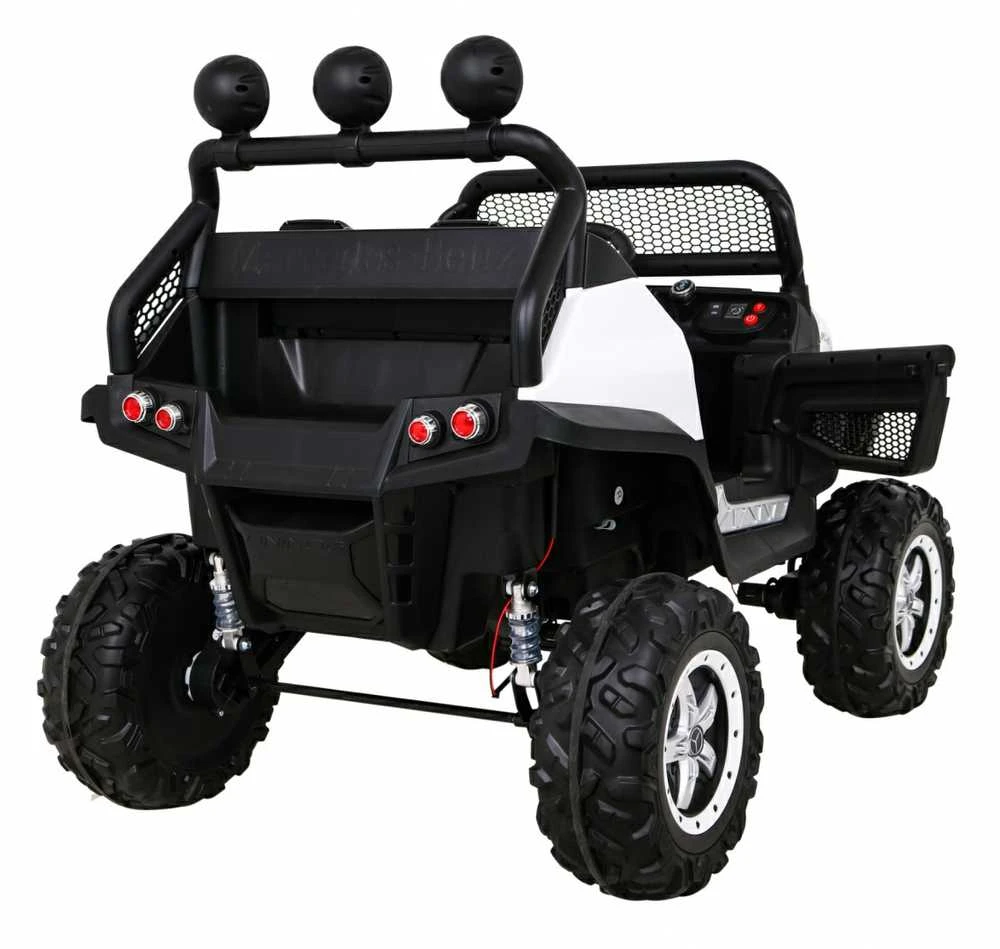 Ramiz Elektromobilis Mercedes Benz Unimog 4x4, Baltas