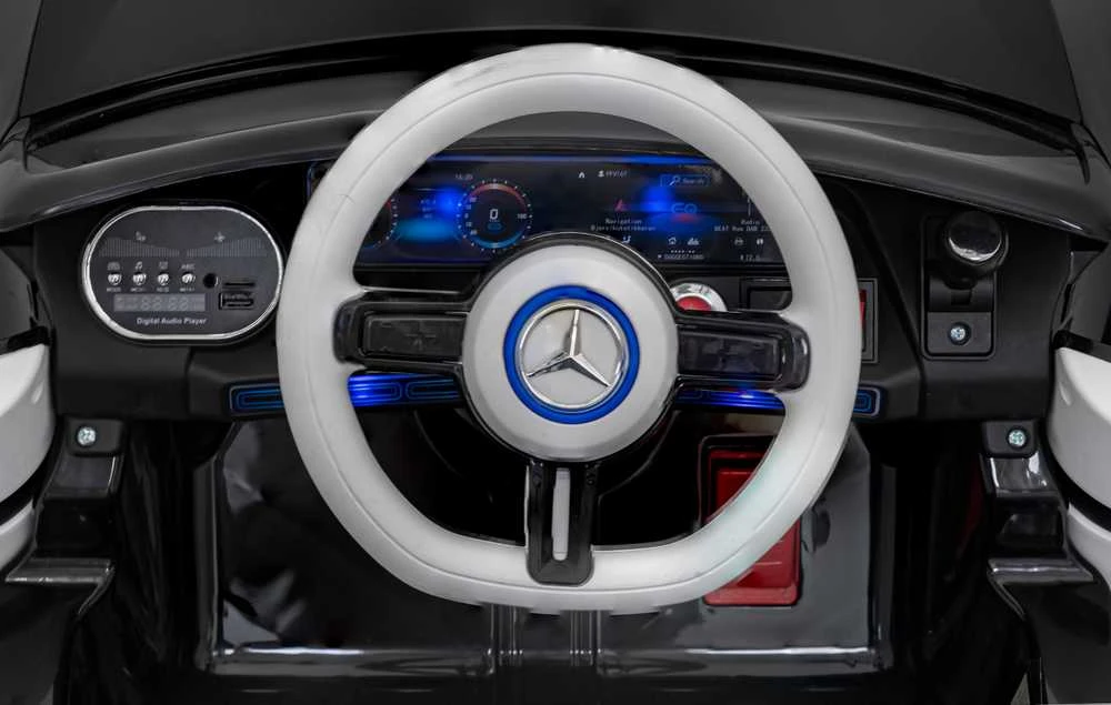 Elektrinė mašina vaikams Mercedes Mercedes Benz AMG EQA juodos spalvos