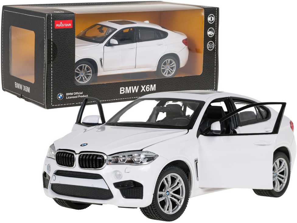 Autko Metalowe 1:24 BMW X6M Balta RASTAR