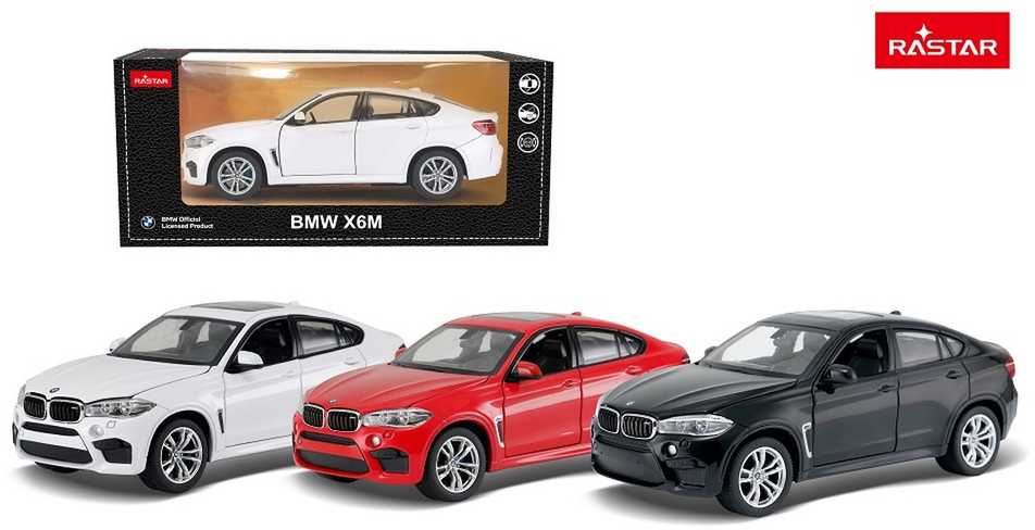 Autko Metalowe 1:24 BMW X6M Balta RASTAR