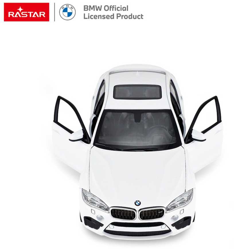 Autko Metalowe 1:24 BMW X6M Balta RASTAR