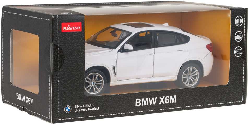 Autko Metalowe 1:24 BMW X6M Balta RASTAR