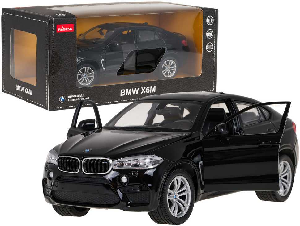 Autko Metalowe 1:24 BMW X6M Juodas RASTAR
