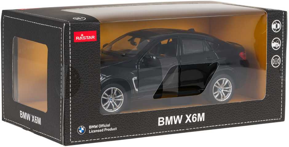 Autko Metalowe 1:24 BMW X6M Juodas RASTAR