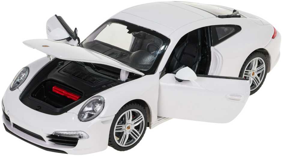 Autko Metalowe 1:24 Porsche 911 Baltas RASTAR