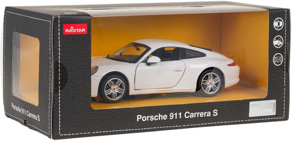 Autko Metalowe 1:24 Porsche 911 Baltas RASTAR
