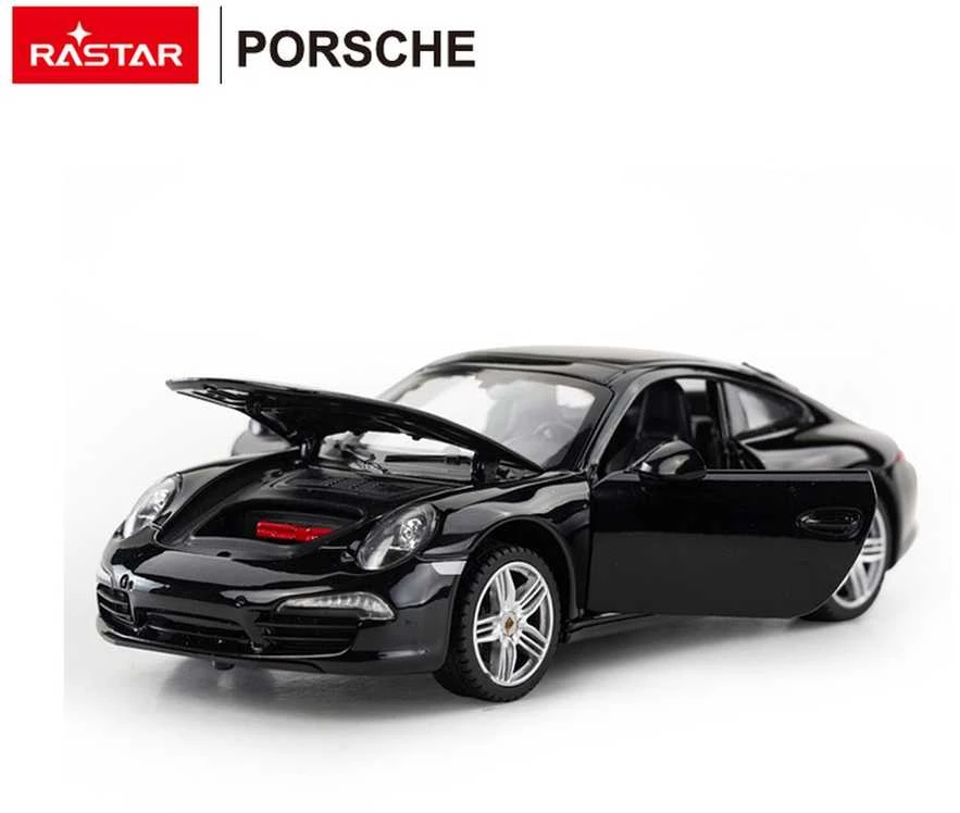 Metalinis automobilis 1:24 Porsche 911 Juoda RASTAR