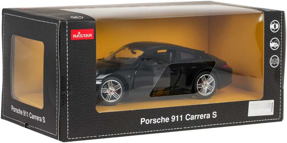 Metalinis automobilis 1:24 Porsche 911 Juoda RASTAR