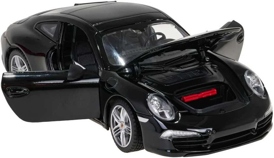 Metalinis automobilis 1:24 Porsche 911 Juoda RASTAR